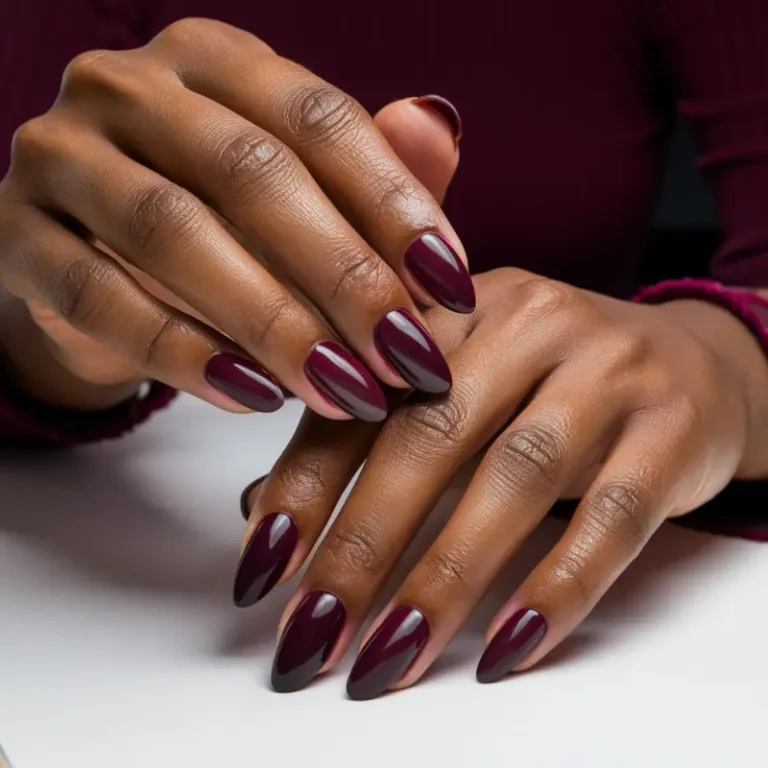 Shimmer in the Night: Dark Nail Colors for Dark Skin