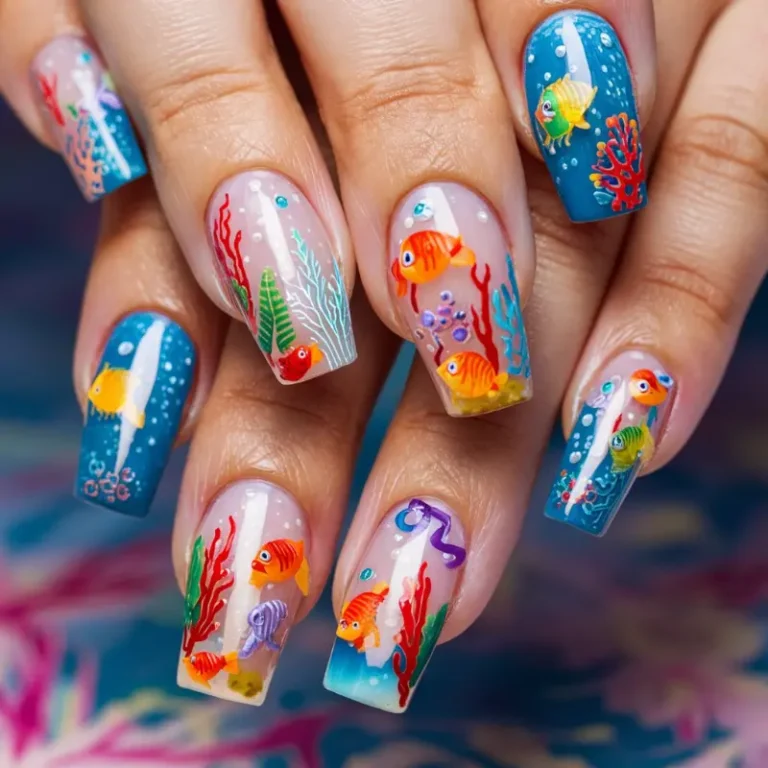 Dive into the World of Aquarium Nail Tips: A Splash of Creativity on Your Fingertips!