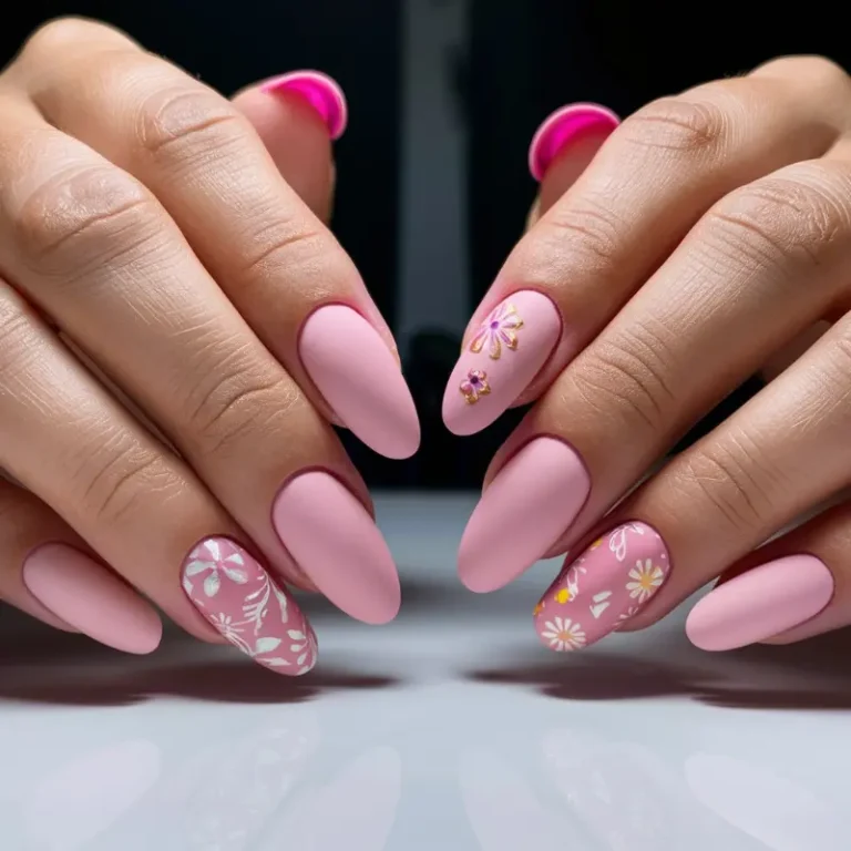 Exploring the Magical World of Pink Matte Nail Designs