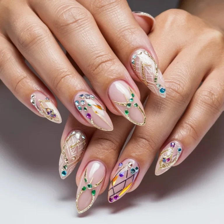 Nail Designs with Gems: Transform Your Tips into Treasure Troves!