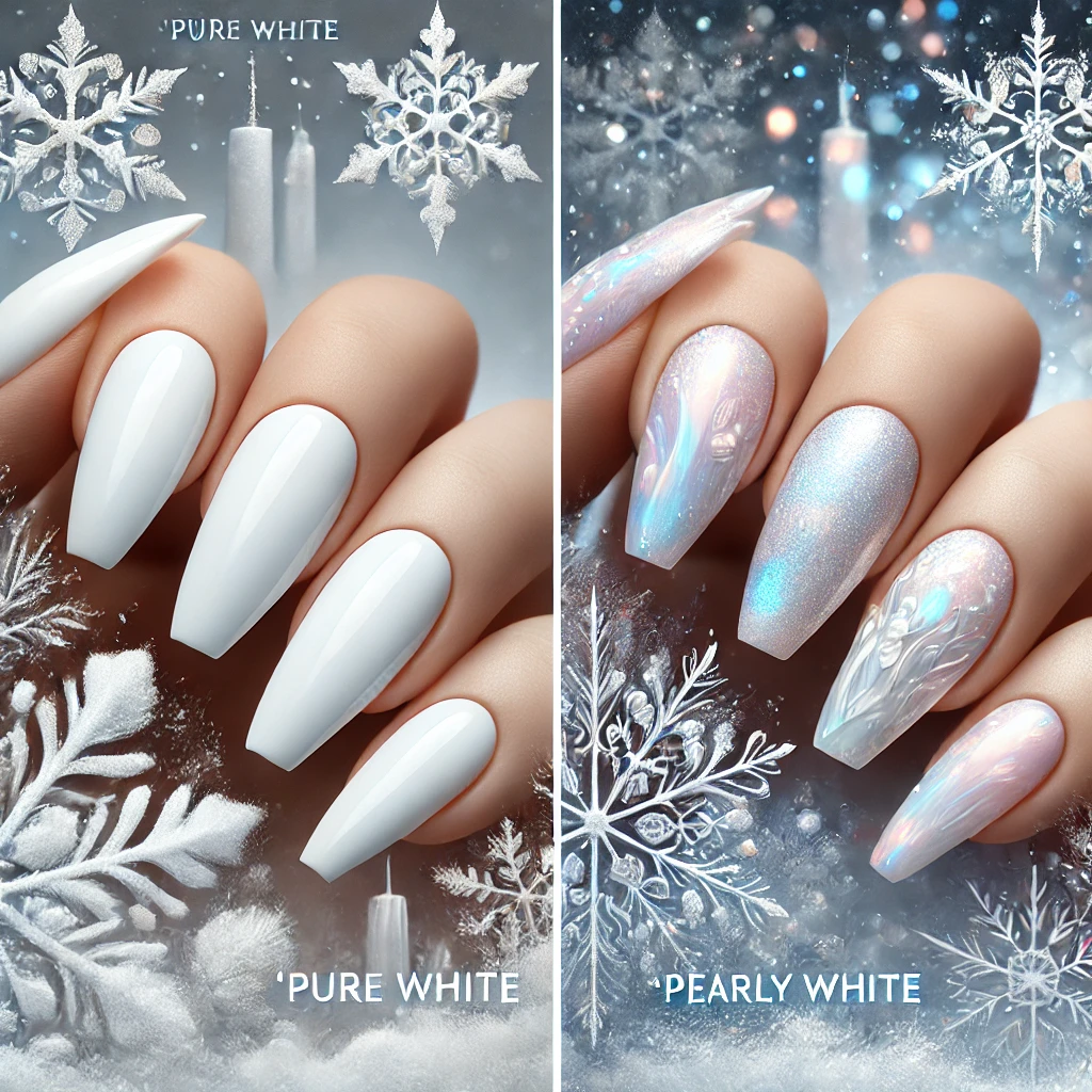 Pure White vs. Pearly White Nails