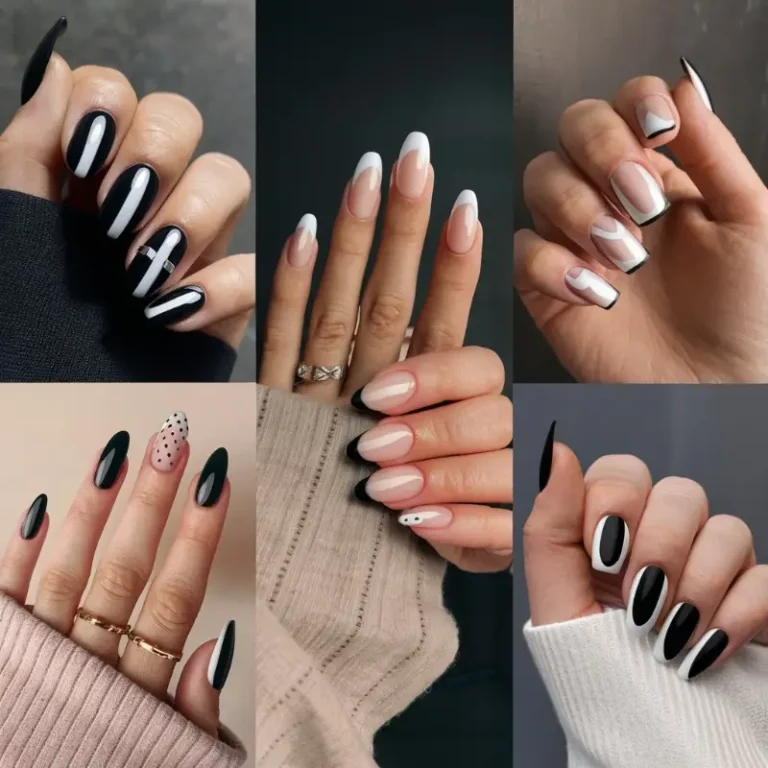 Top 5 Simple Black and White Nails: A Canvas of Elegance