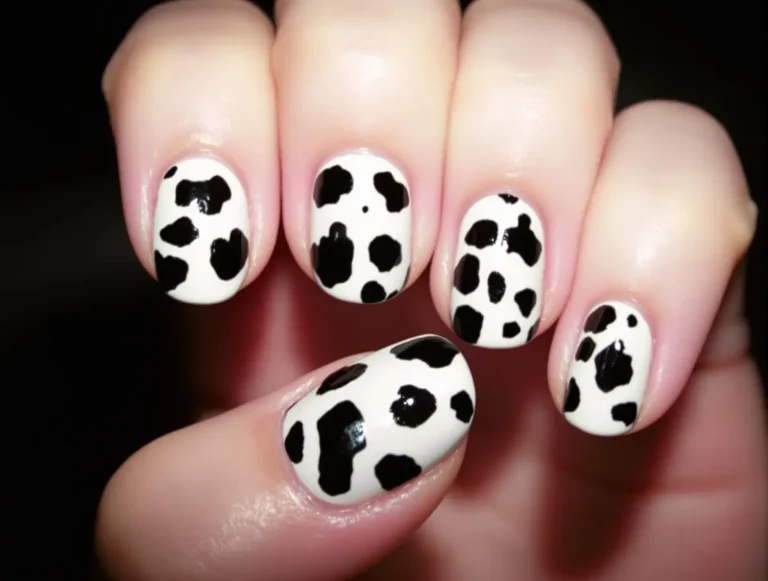 Cow Print Nails Designs 2025