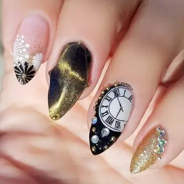 New Years Nails