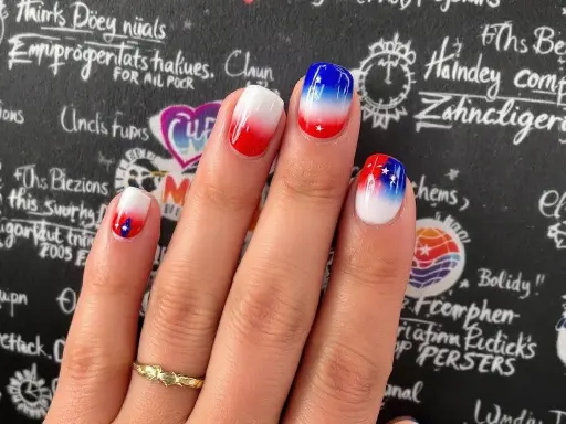 Ombre USA Nails Art