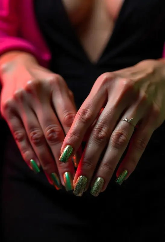 Green and Gold Nails: 20 Stunning Ideas for a Luxe Look in 2025