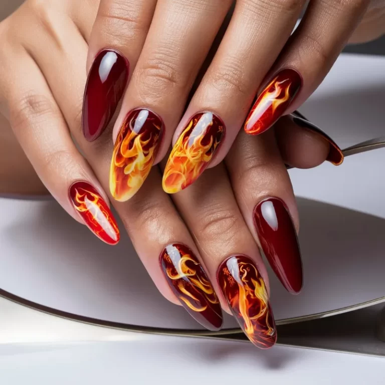 Flame Nail Designs: The Hottest Trend in Nail Art This Season