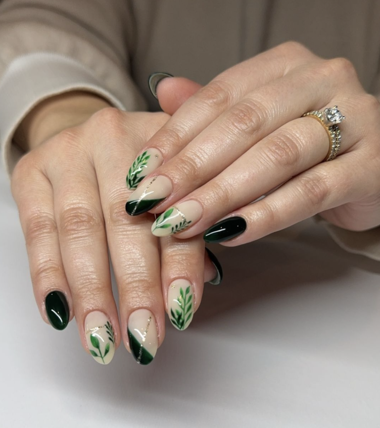 Plant Themed Nail Art