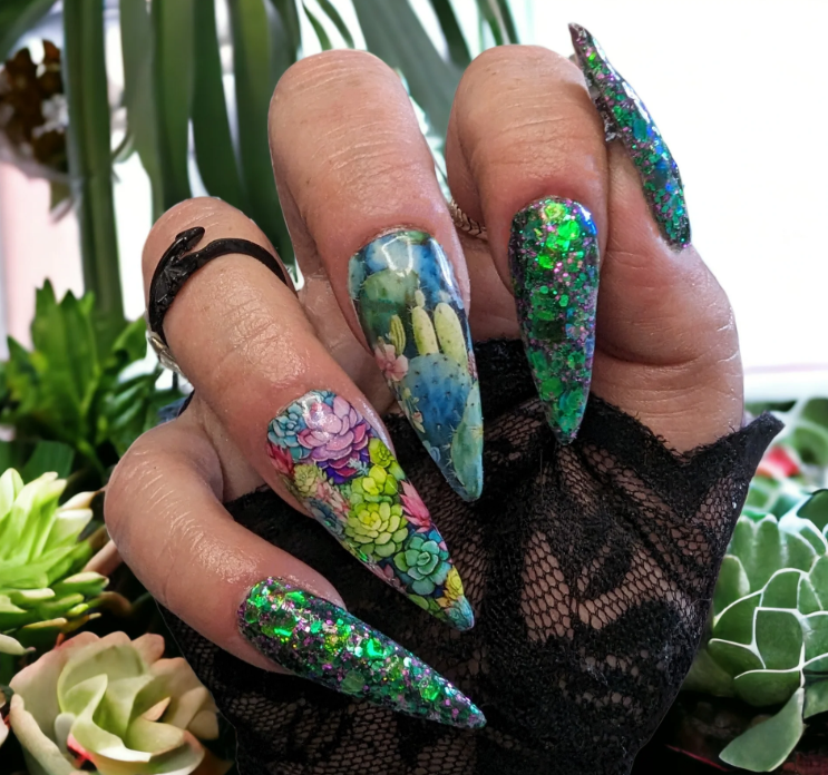 Succulent Nail Designs