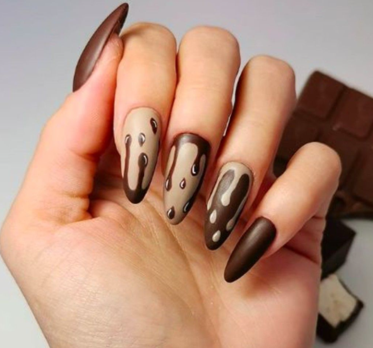 Chocolate Nail Designs